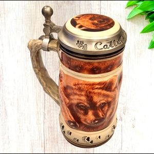 Limited Edition #4948 CALL OF THE WILD SERIES 'Grizzly Stein' ‎ by J. Rideout
